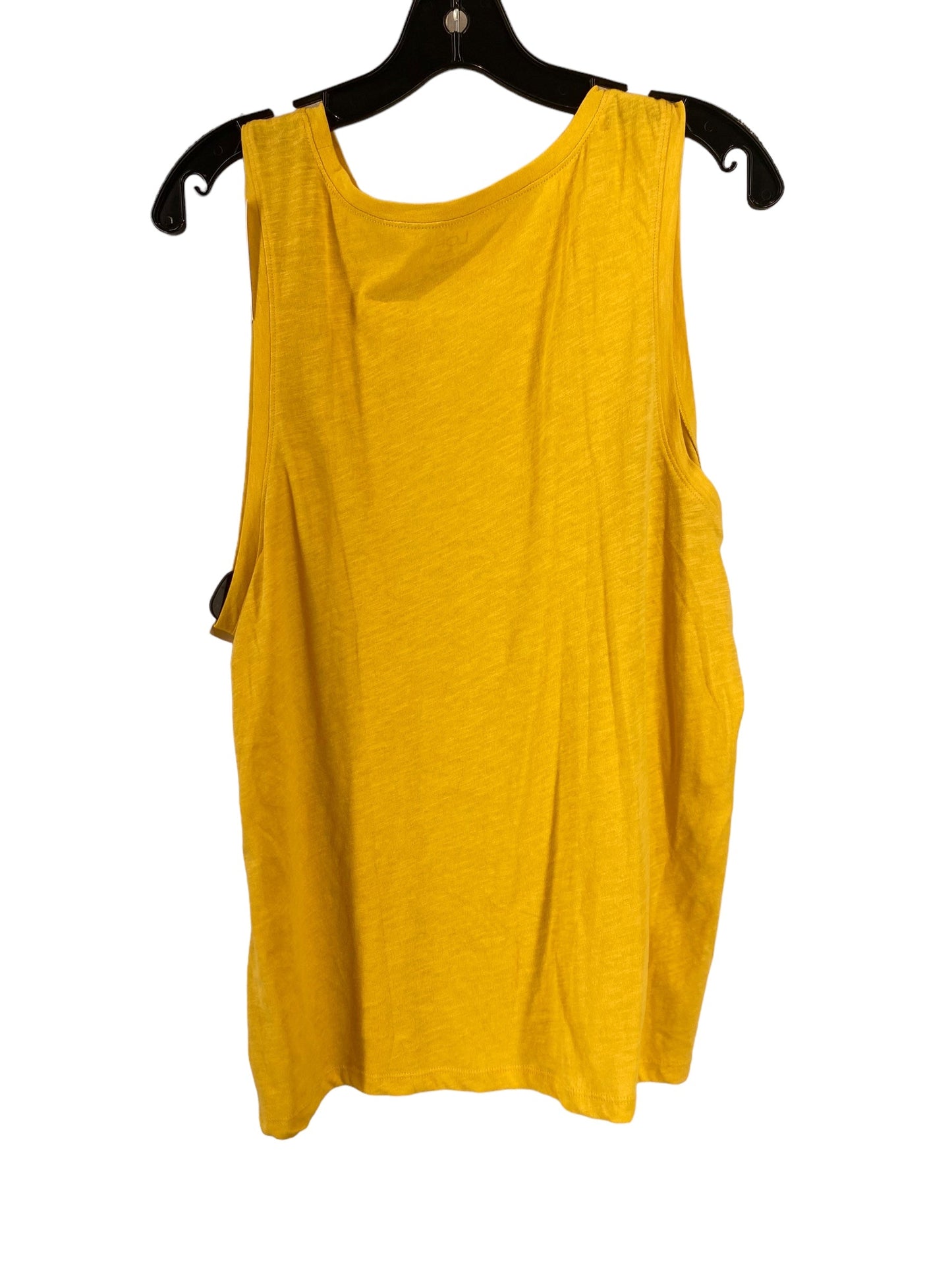 Yellow Top Sleeveless Loft, Size L