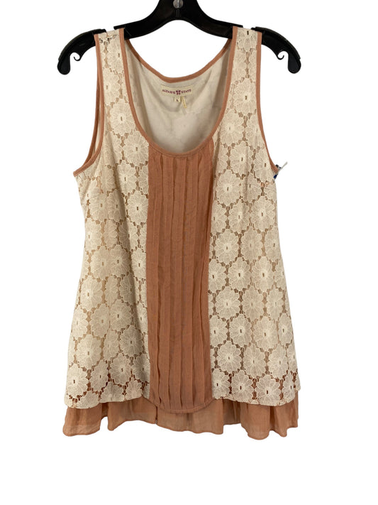 Cream Blouse Sleeveless Altard State, Size L