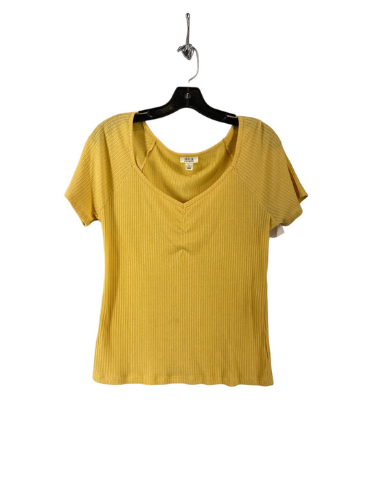 Yellow Top Short Sleeve Ana, Size L