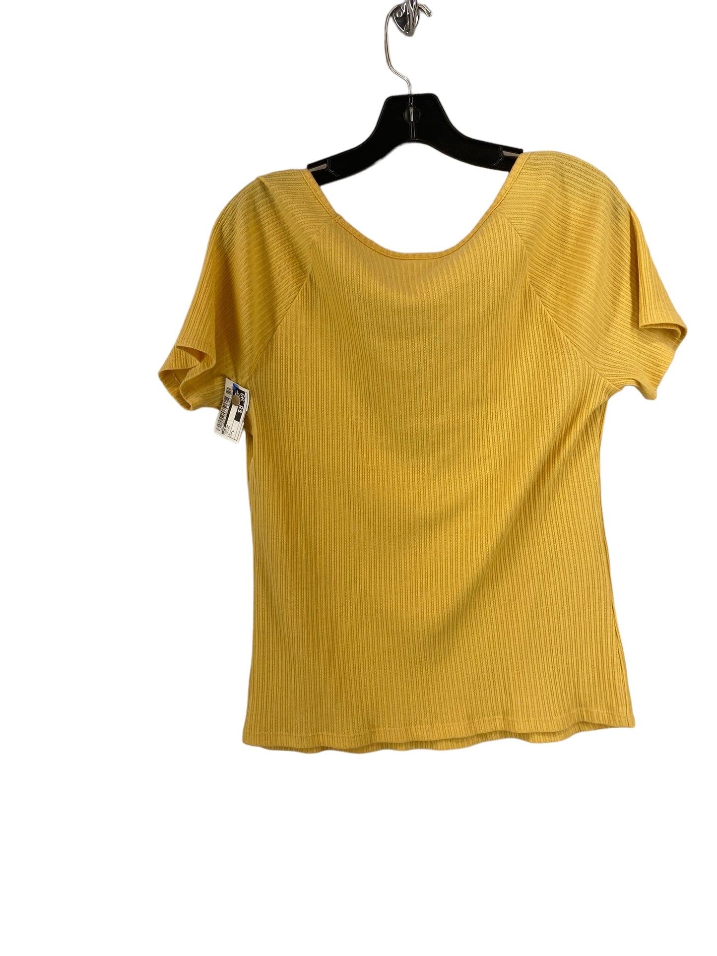 Yellow Top Short Sleeve Ana, Size L