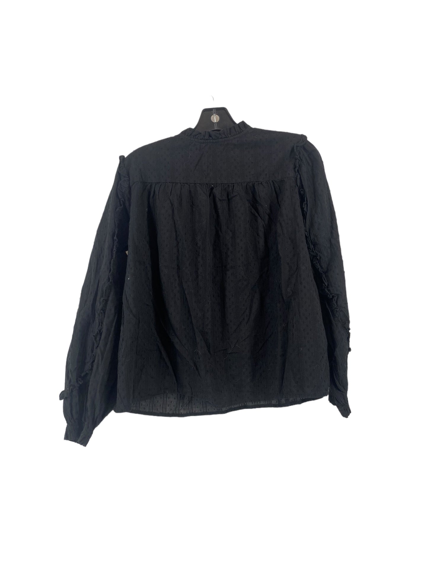 Black Top Long Sleeve Time And Tru, Size M