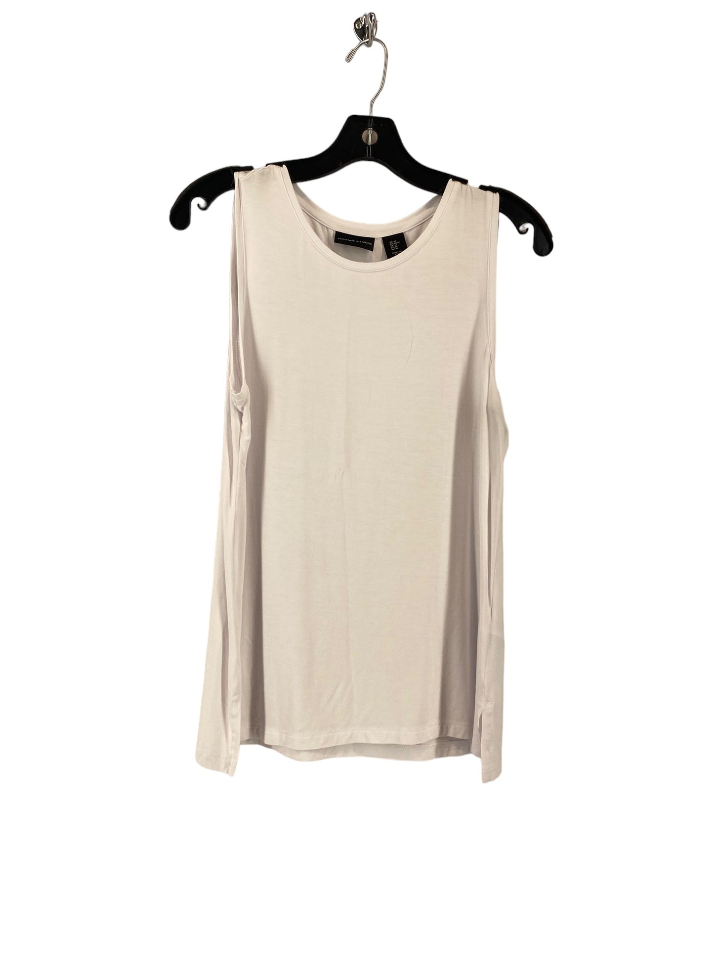 White Top Sleeveless Adrienne Vittadini, Size M