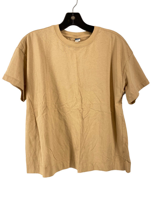 Tan Top Short Sleeve Basic Old Navy, Size M