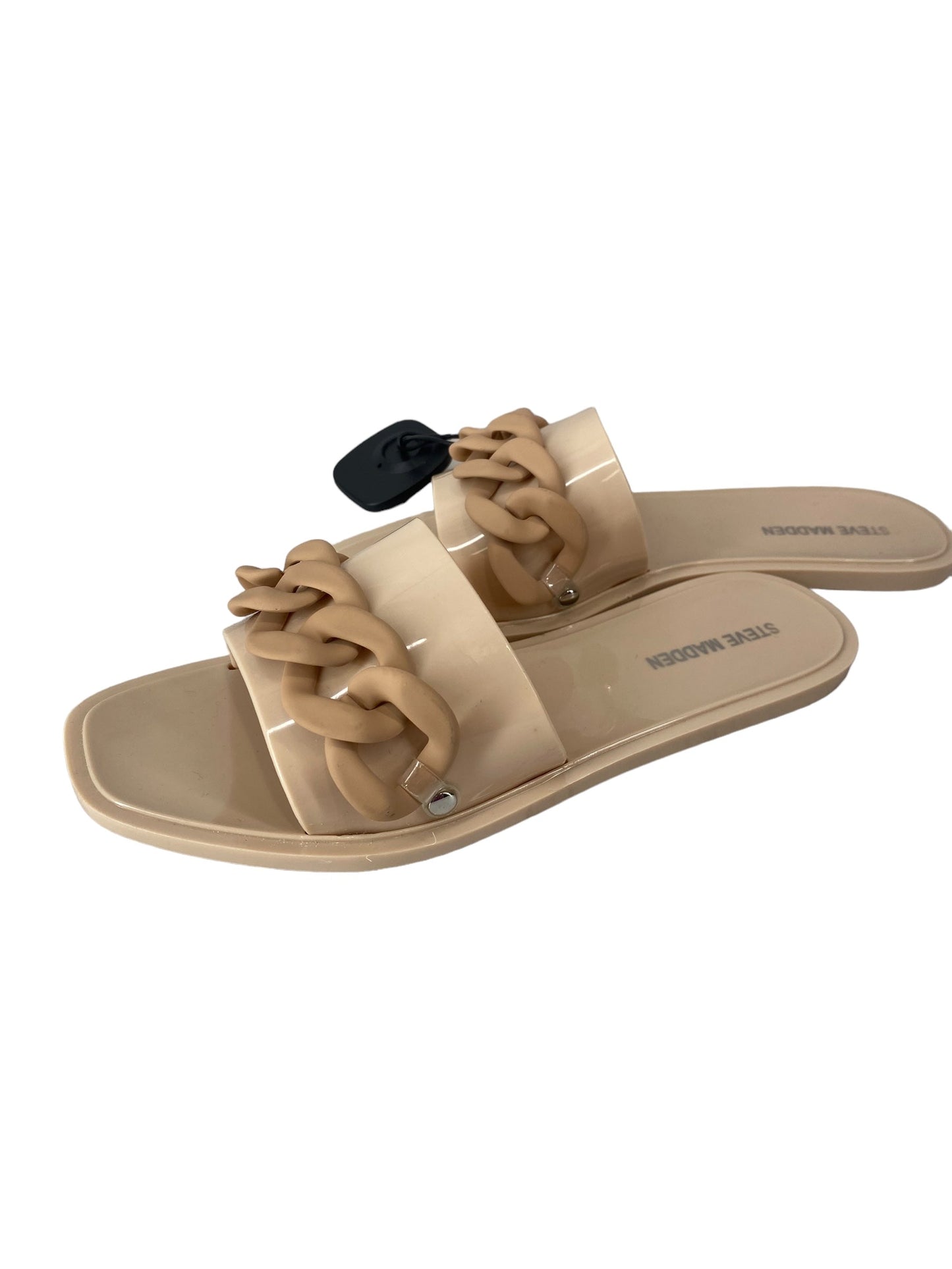 Tan Sandals Flip Flops Steve Madden, Size 7
