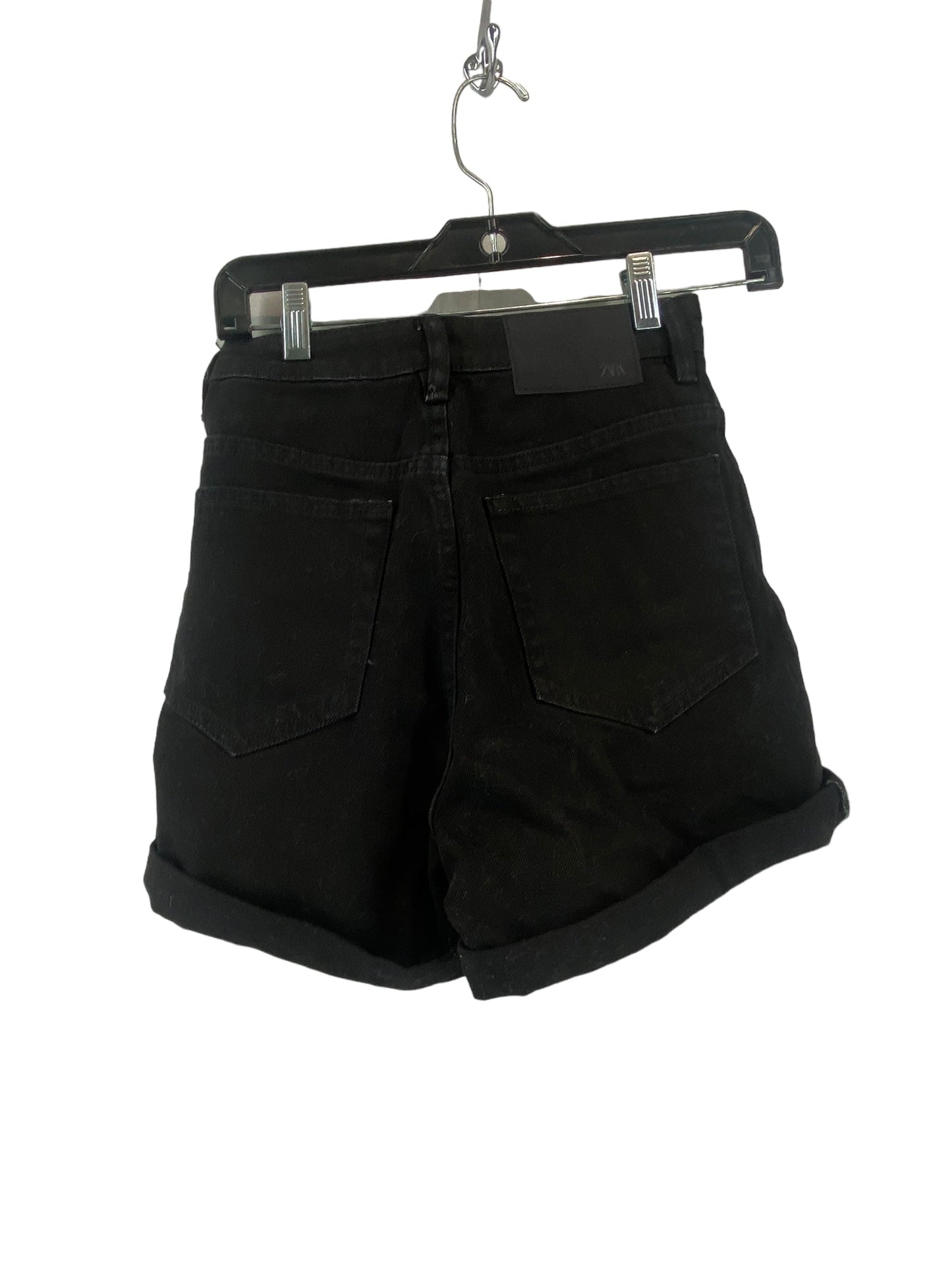 Black Denim Shorts Zara, Size 00