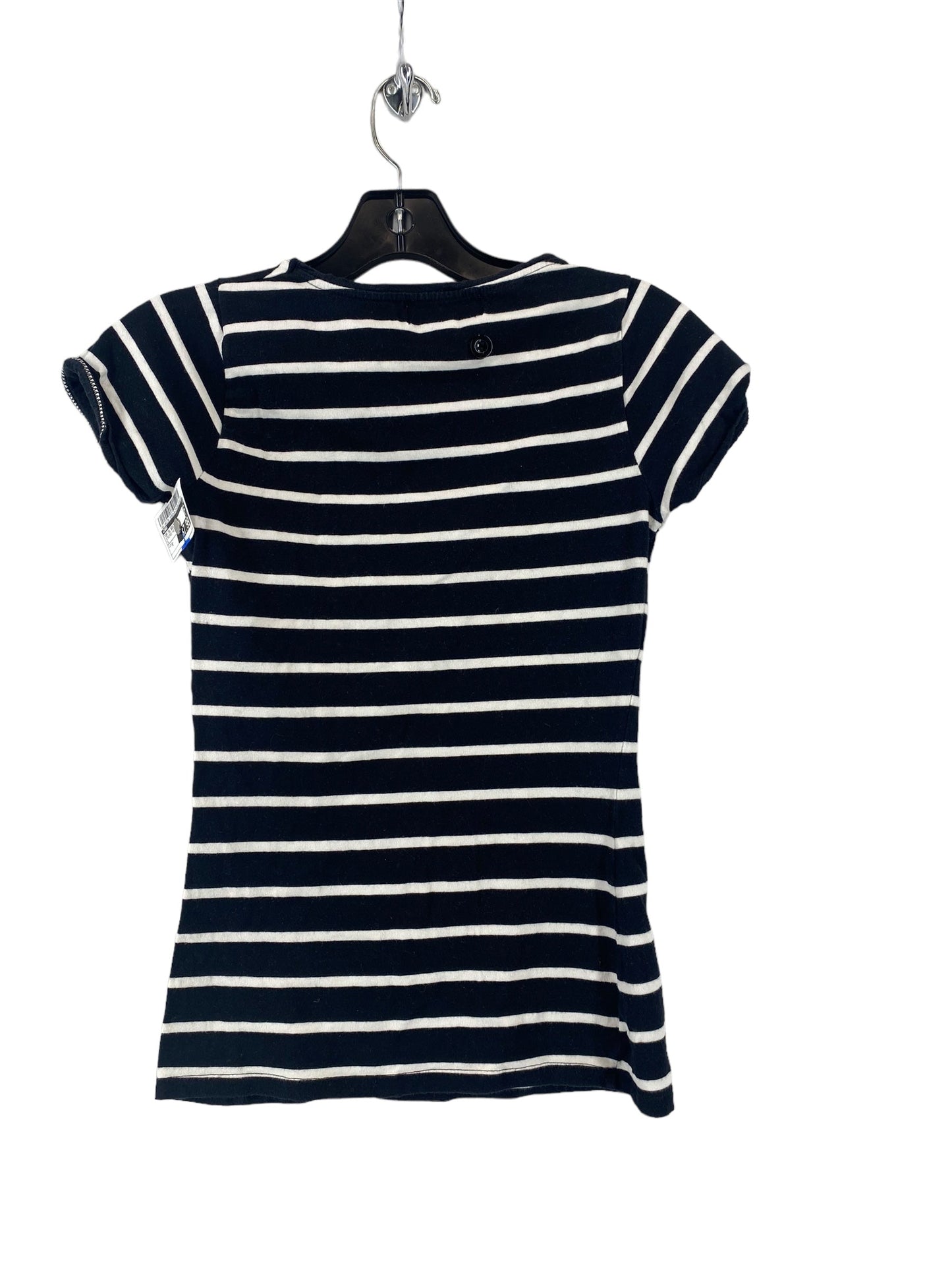 Striped Pattern Top Short Sleeve Basic Zara, Size S
