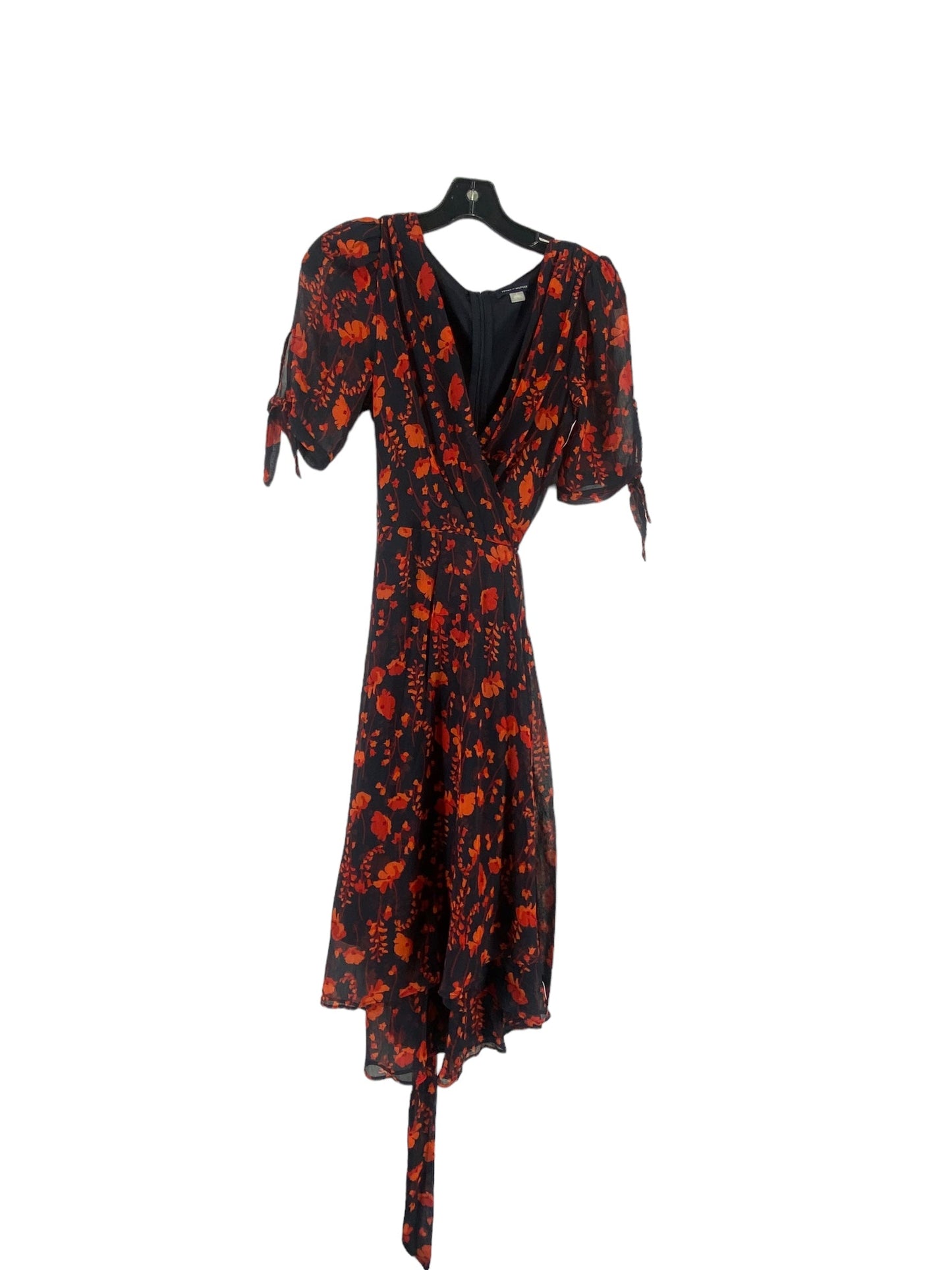 Floral Print Dress Party Midi Tommy Hilfiger, Size 6