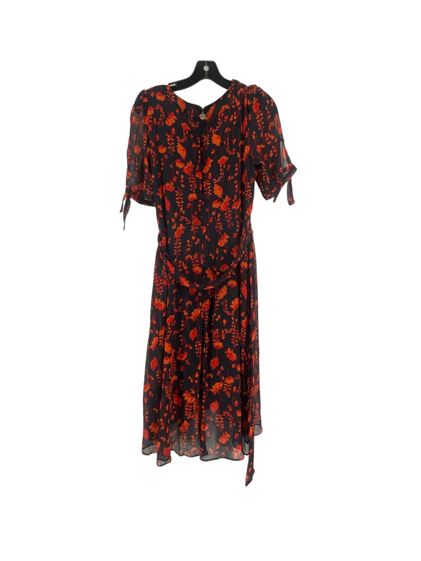 Floral Print Dress Party Midi Tommy Hilfiger, Size 6