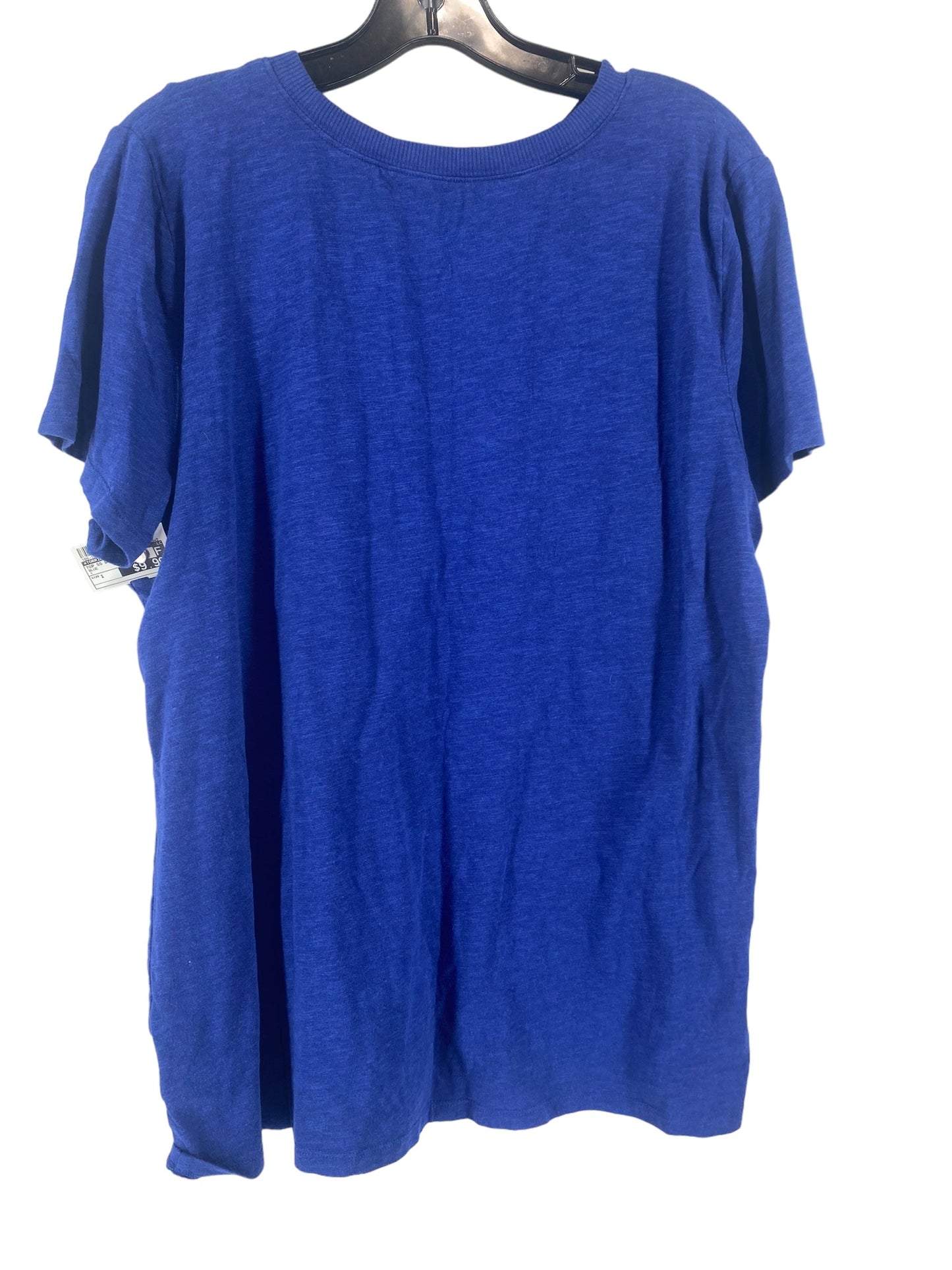 Blue Top Short Sleeve Basic Torrid, Size 1