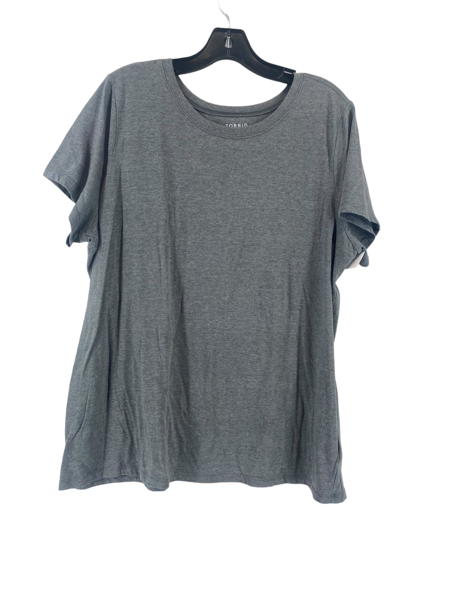 Grey Top Short Sleeve Basic Torrid, Size 2