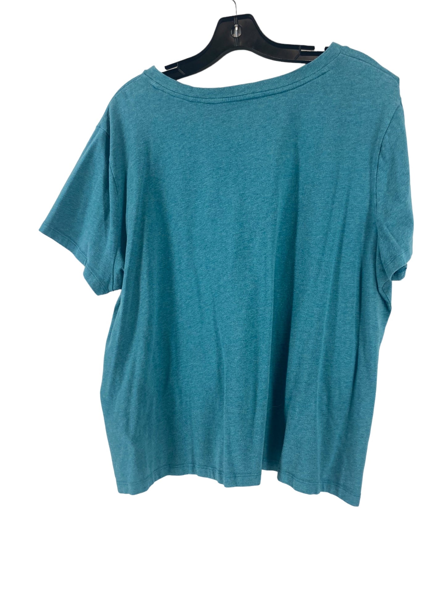 Teal Top Short Sleeve Basic Sonoma, Size 2x