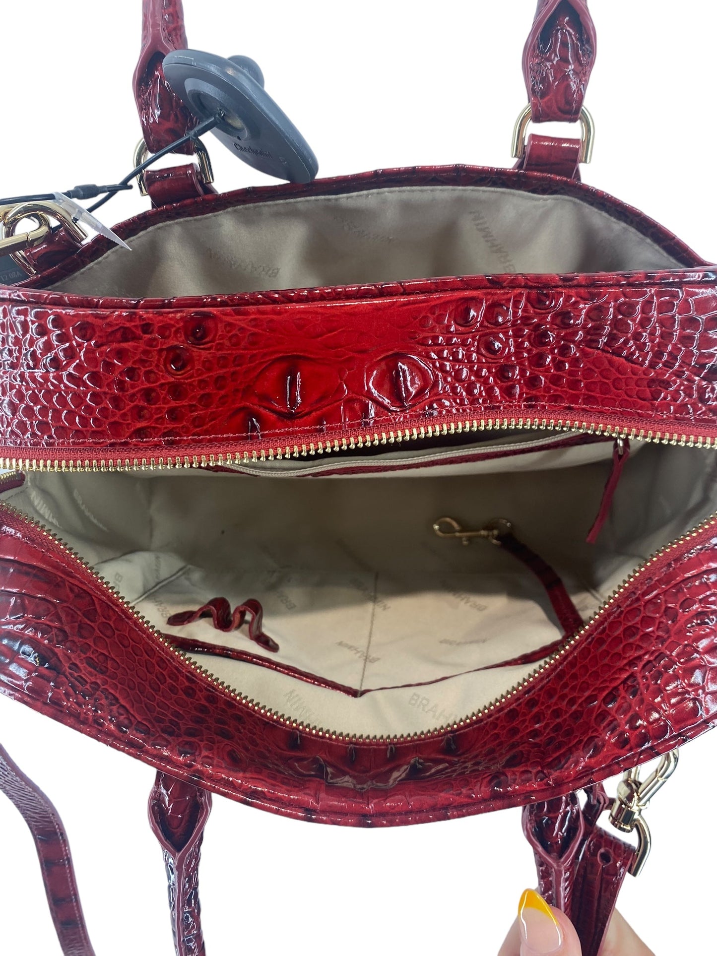 Crossbody Leather Brahmin, Size Large