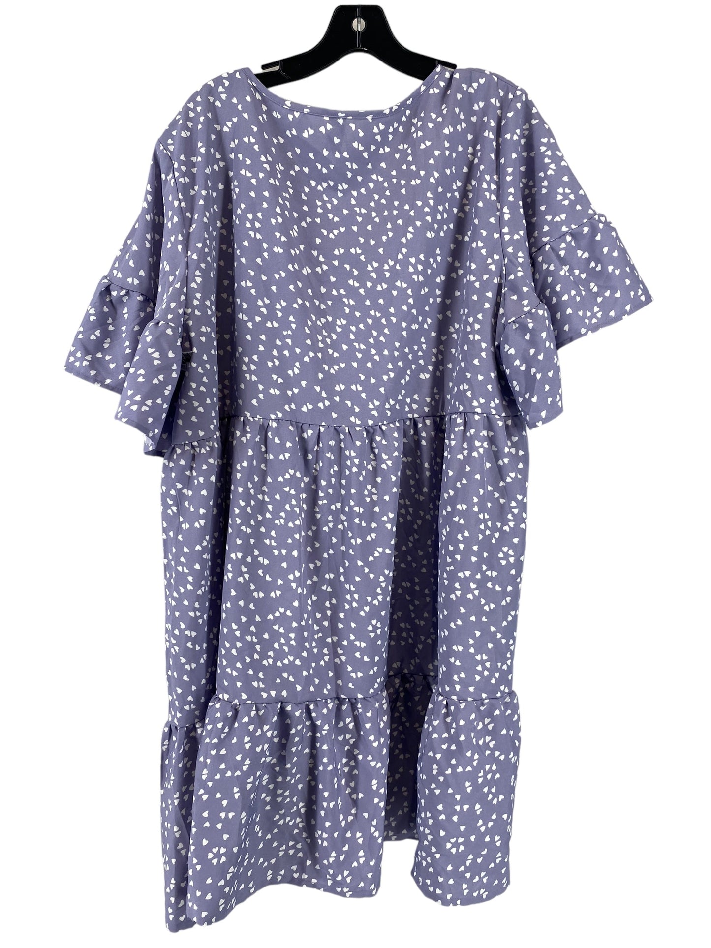 Purple Dress Casual Short Shein, Size 2x