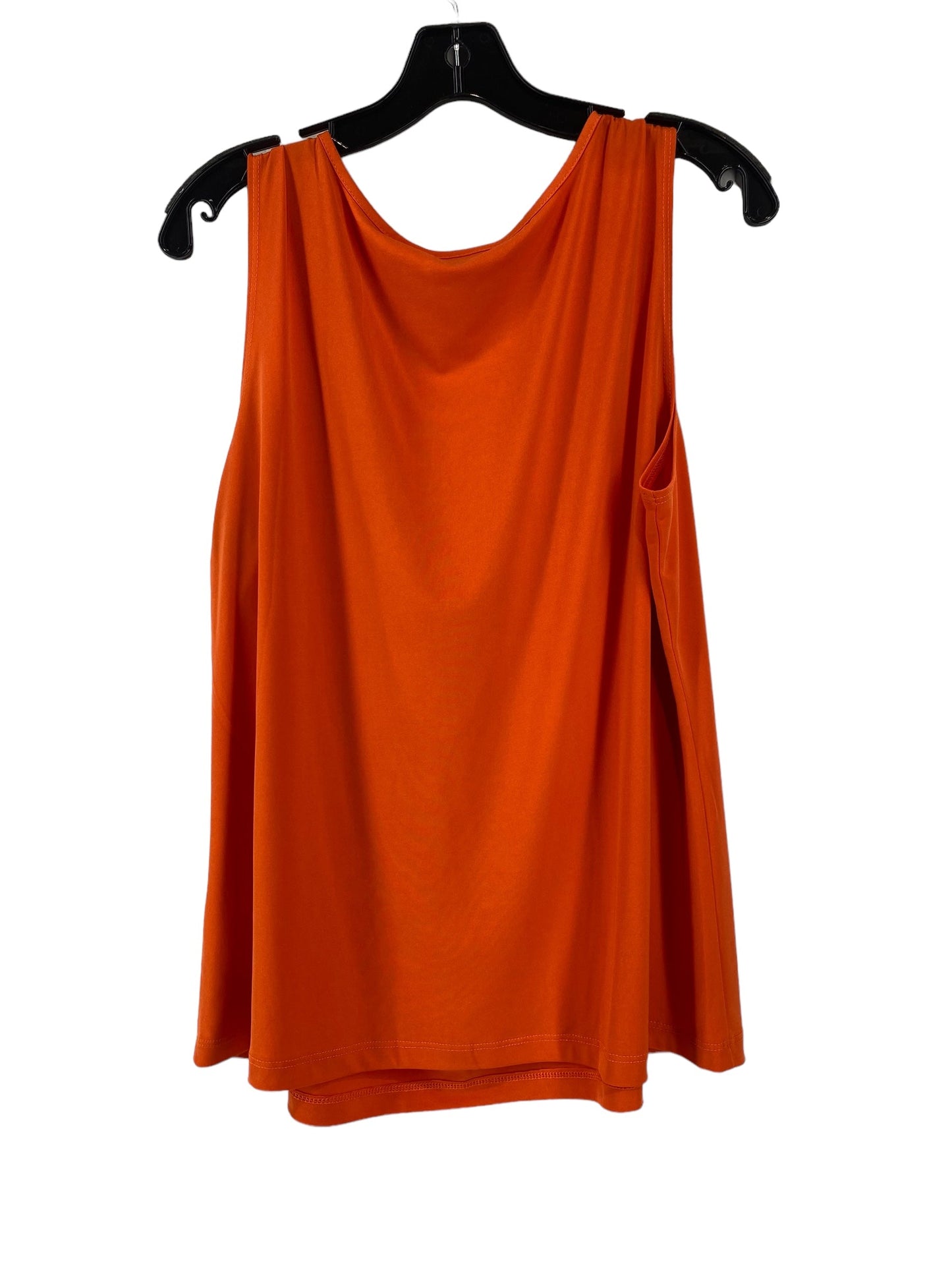 Orange Top Sleeveless Susan Graver, Size L