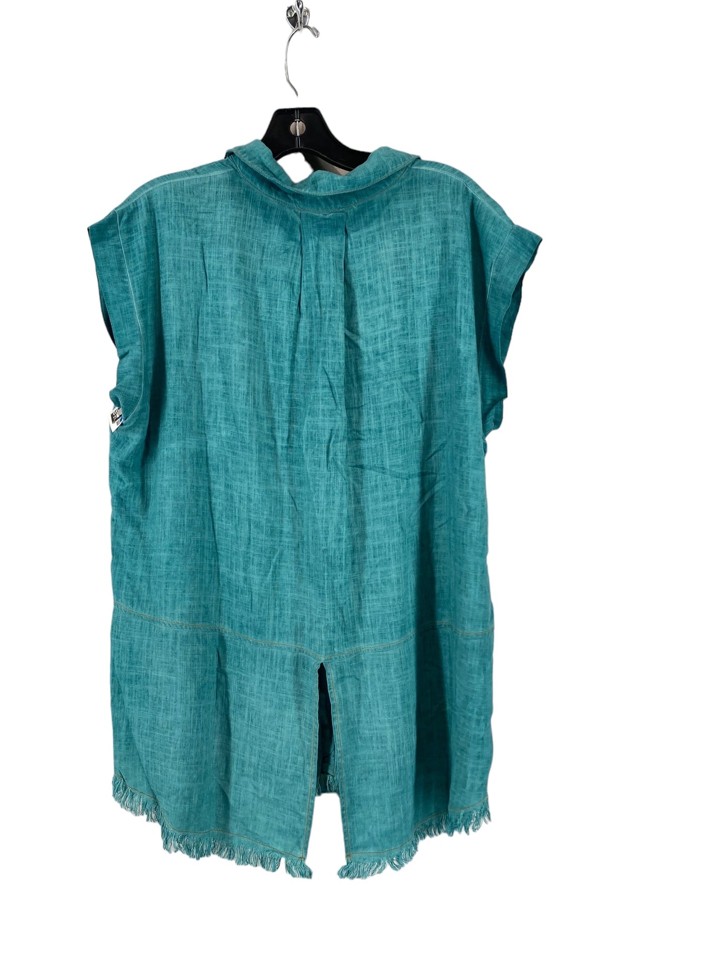 Teal Top Short Sleeve Umgee, Size M