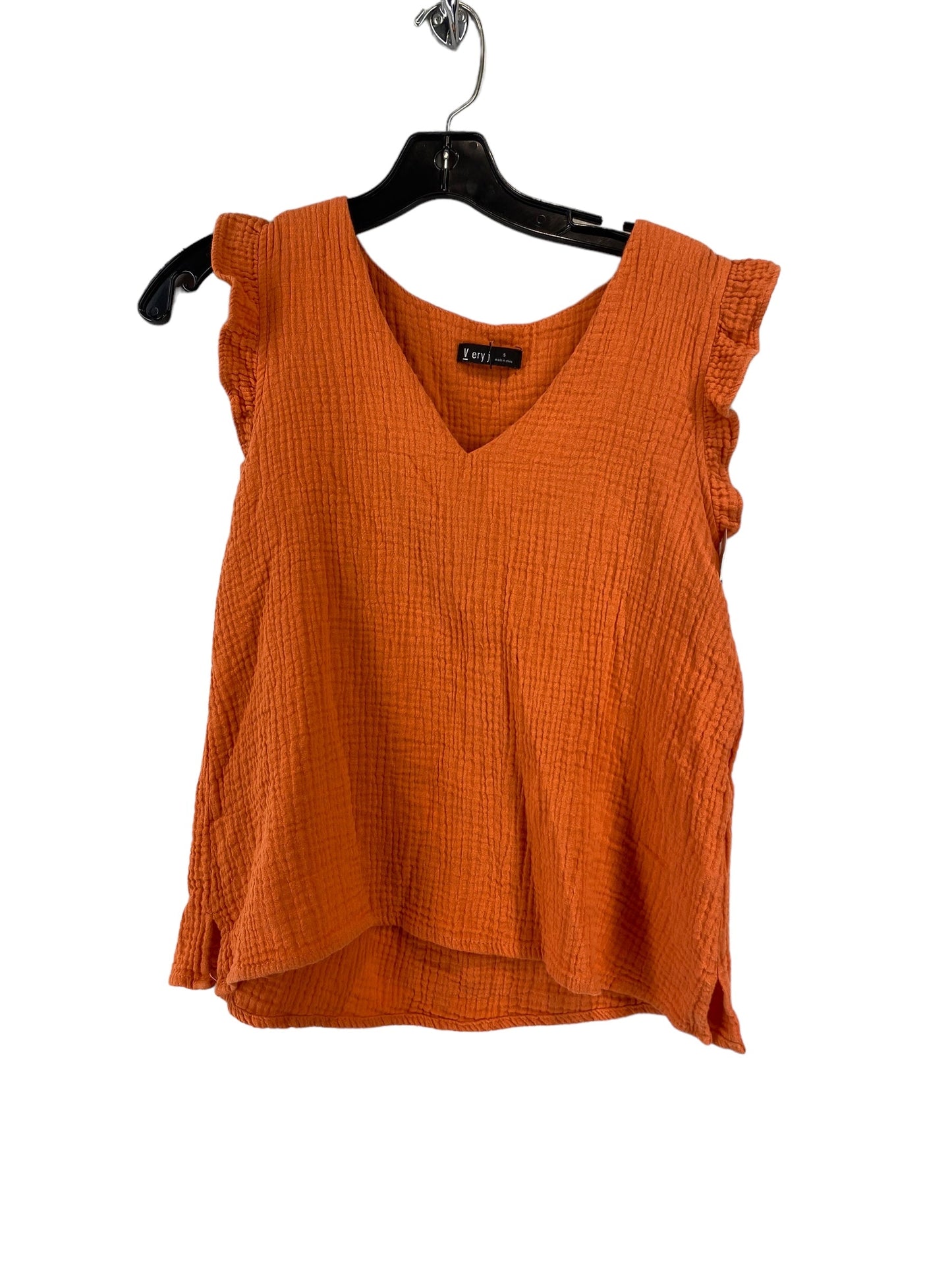 Orange Top Sleeveless Very J, Size S