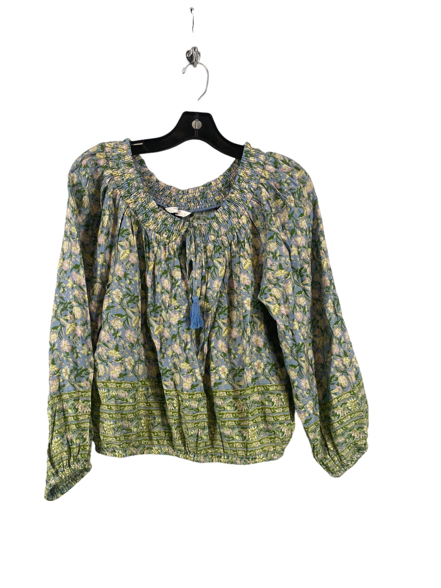 Floral Print Top 3/4 Sleeve Lucky Brand, Size S