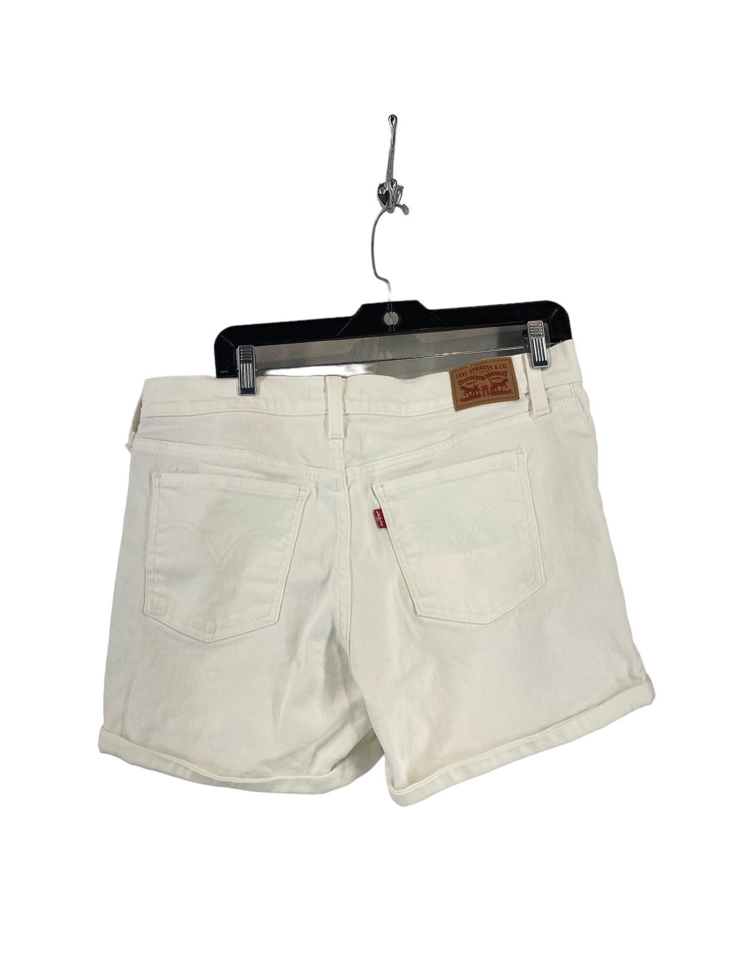 White Denim Shorts Levis, Size 32