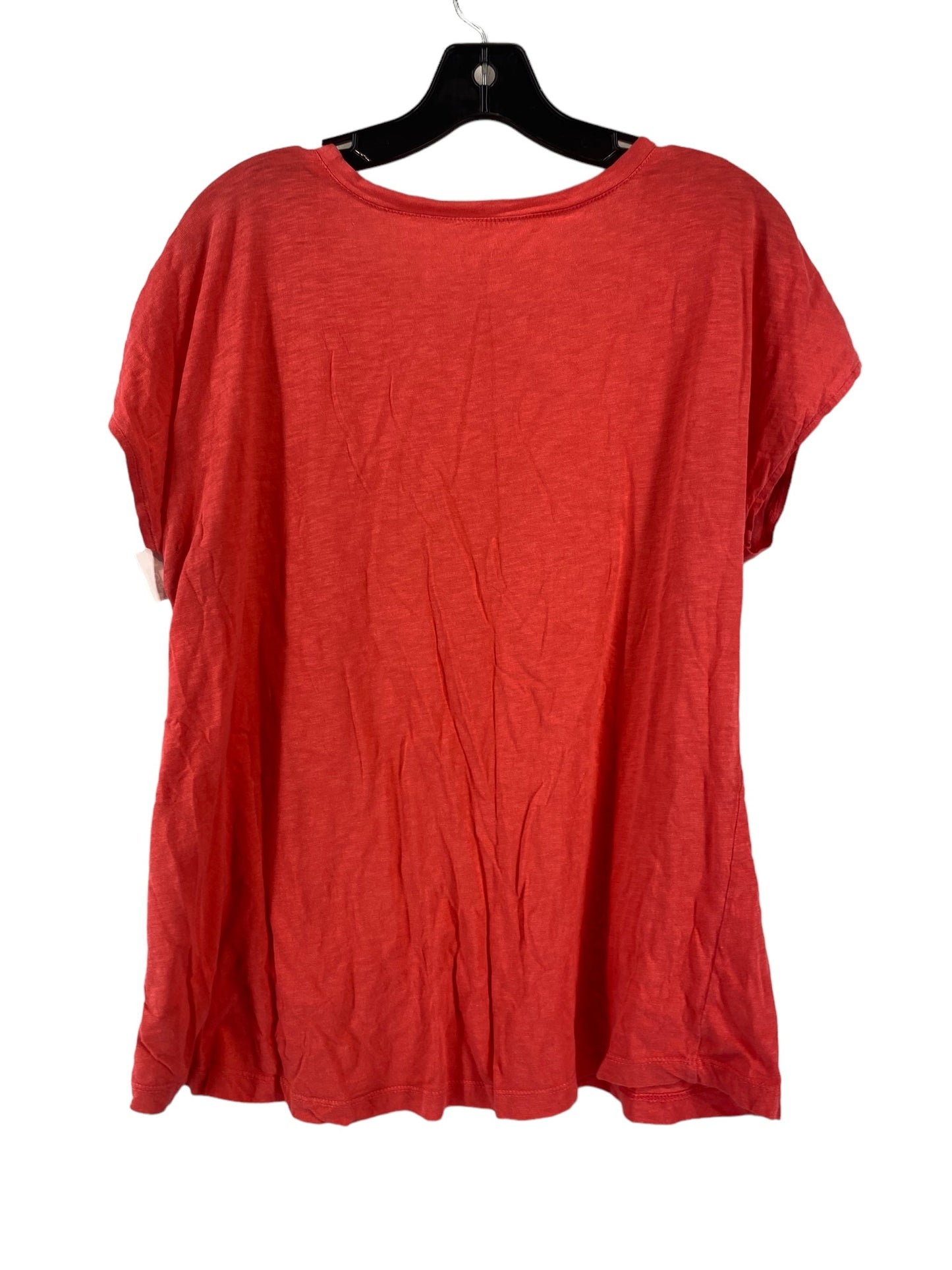 Red Top Short Sleeve Basic Gh Bass And Co, Size L