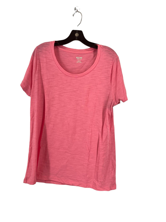 Pink Top Short Sleeve Basic Mossimo, Size Xxl