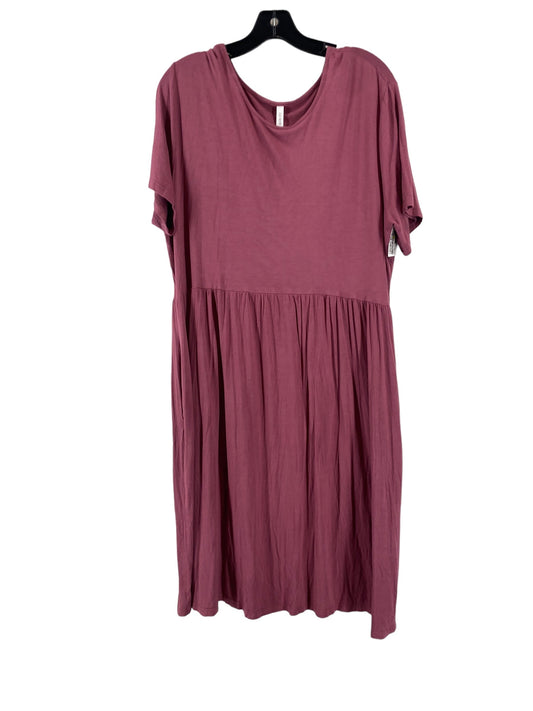 Mauve Dress Casual Short Clothes Mentor, Size 3x