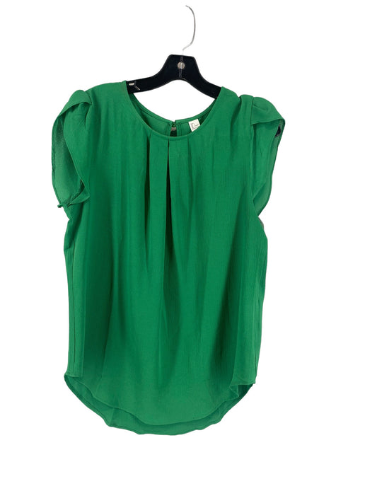 Green Top Short Sleeve Clothes Mentor, Size L