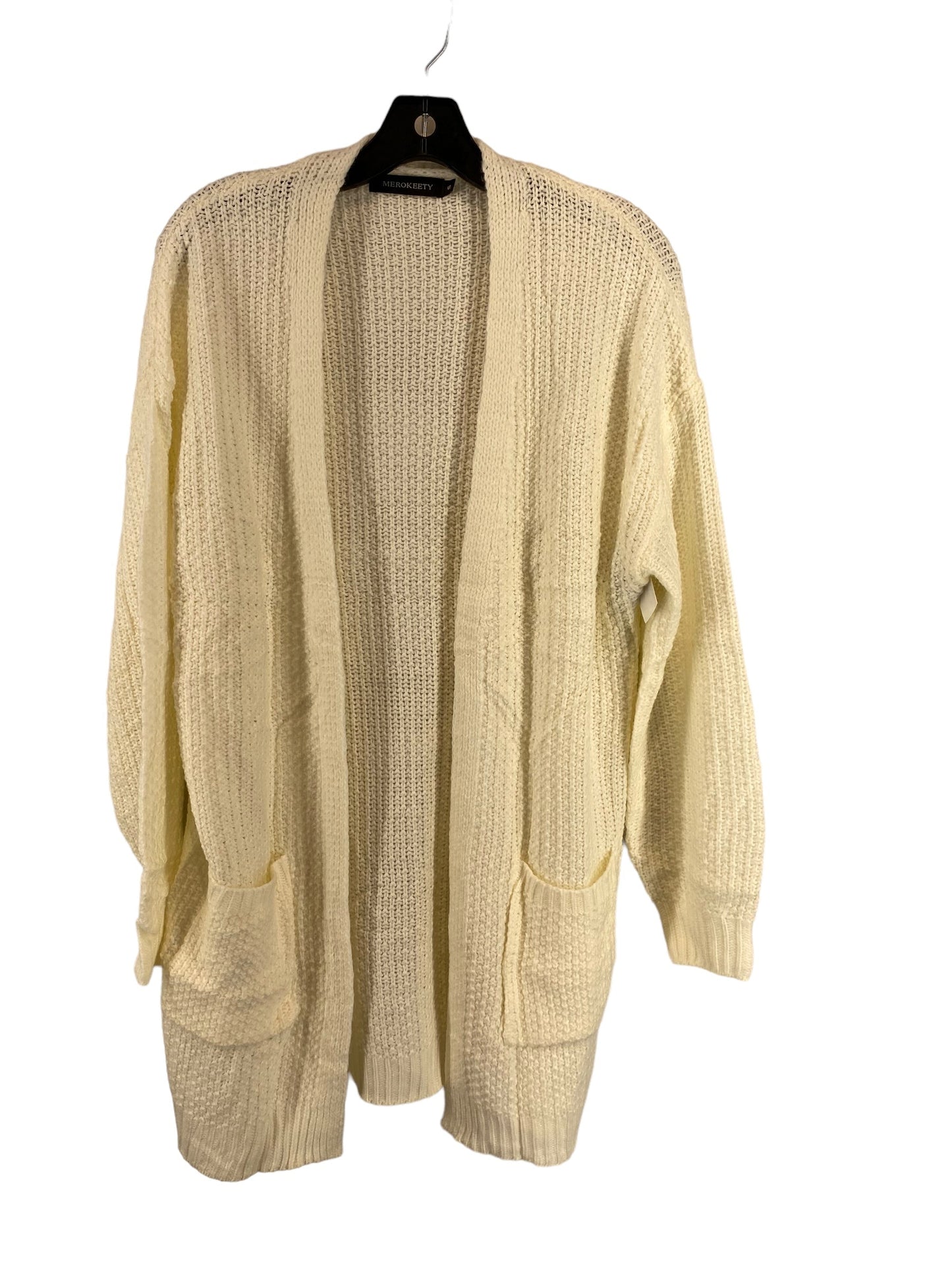 Cream Cardigan Clothes Mentor, Size S