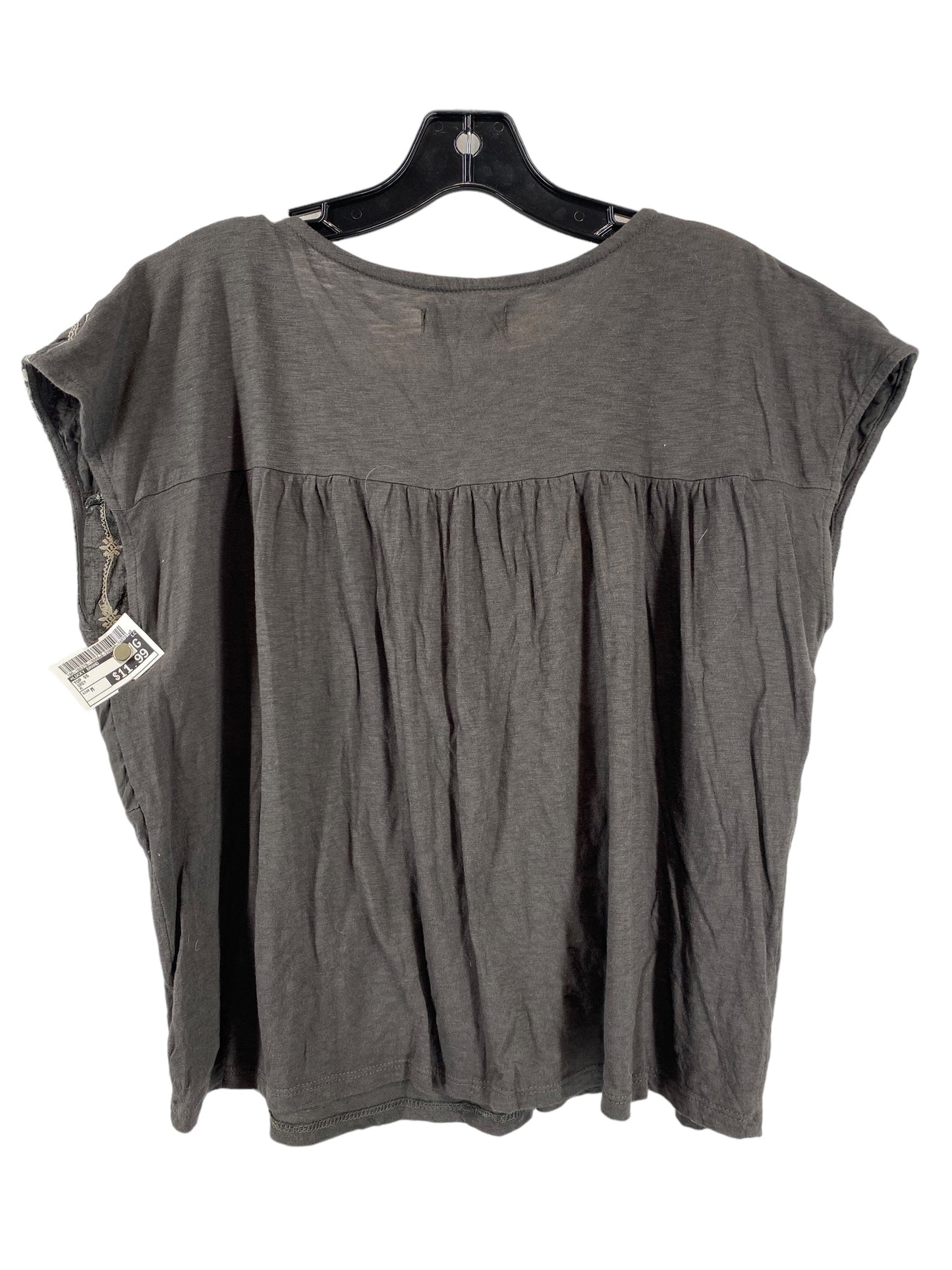 Grey Top Short Sleeve Lucky Brand, Size M