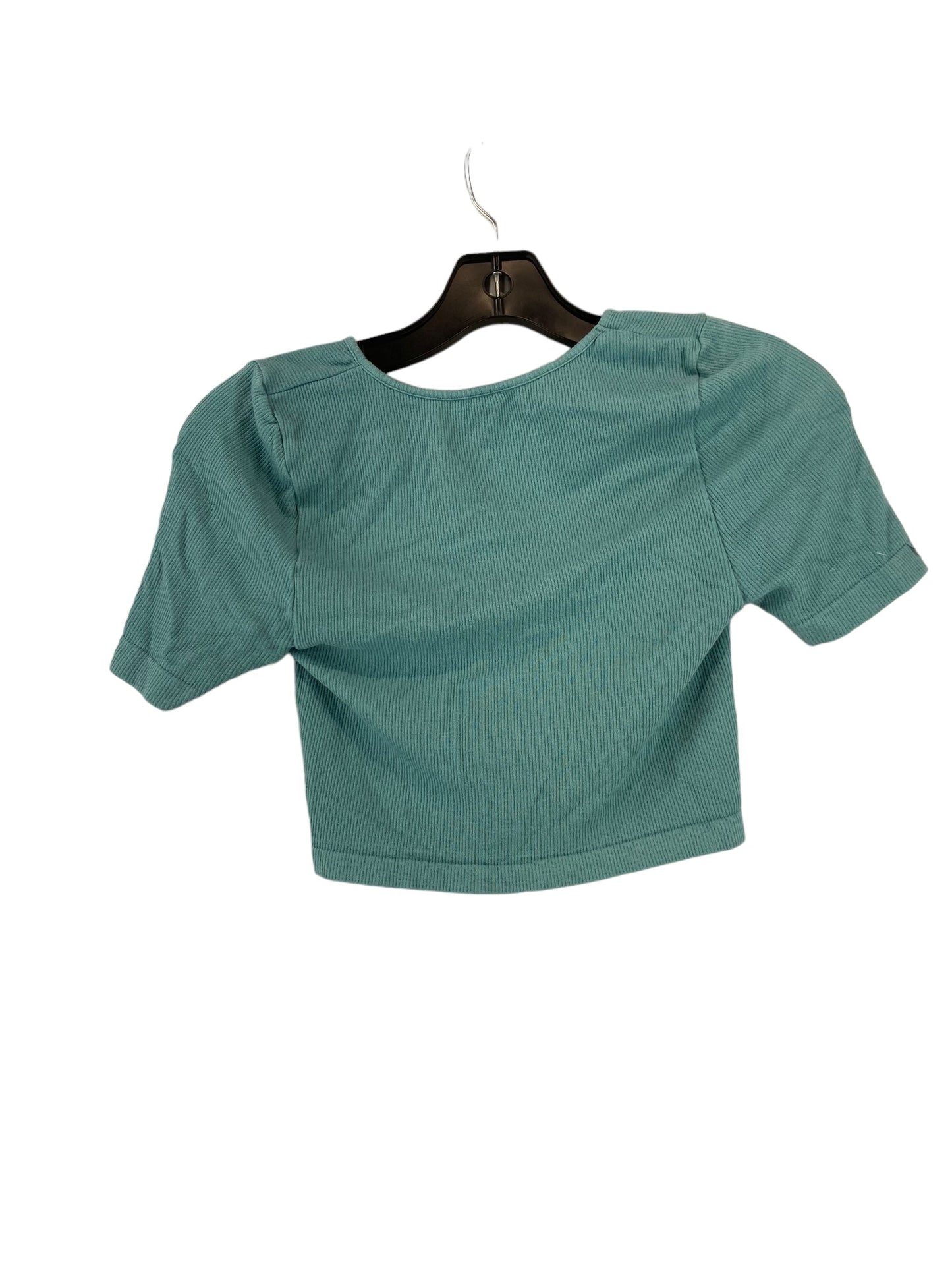 Teal Athletic Top Short Sleeve Poof, Size M