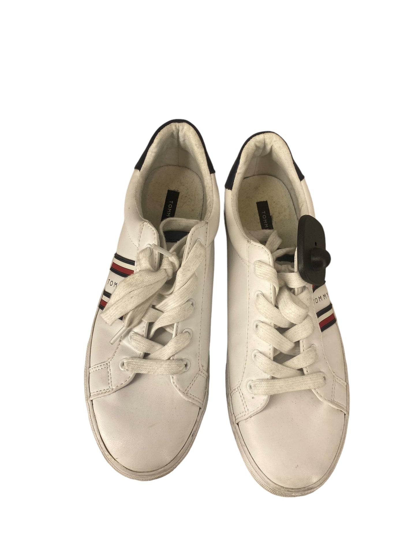 White Shoes Sneakers Tommy Hilfiger, Size 8.5