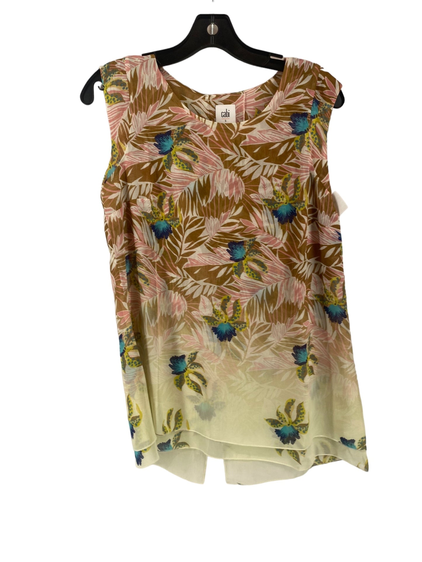 Multi-colored Blouse Sleeveless Cabi, Size S