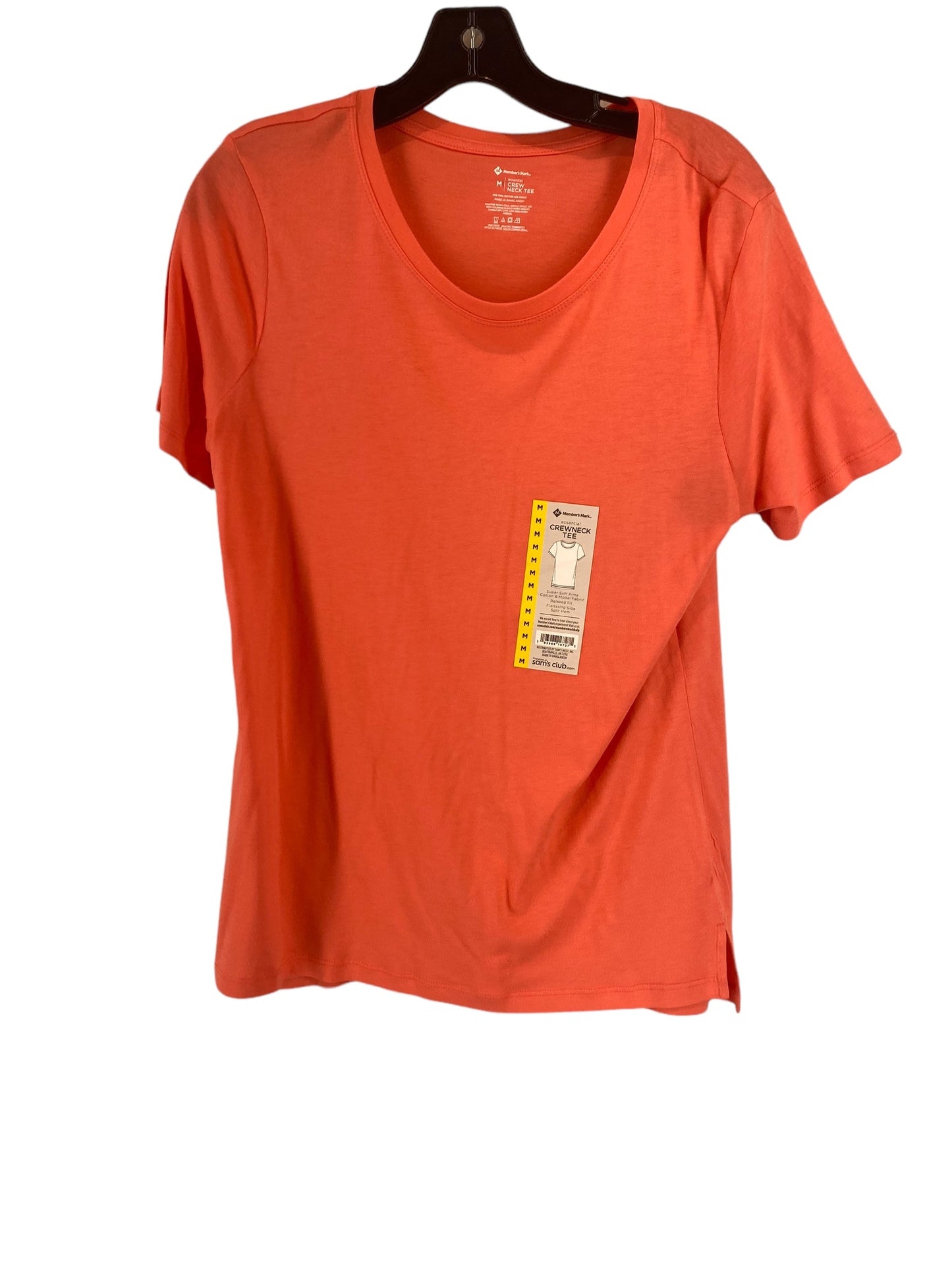 Coral Top Short Sleeve Basic Members Mark, Size M