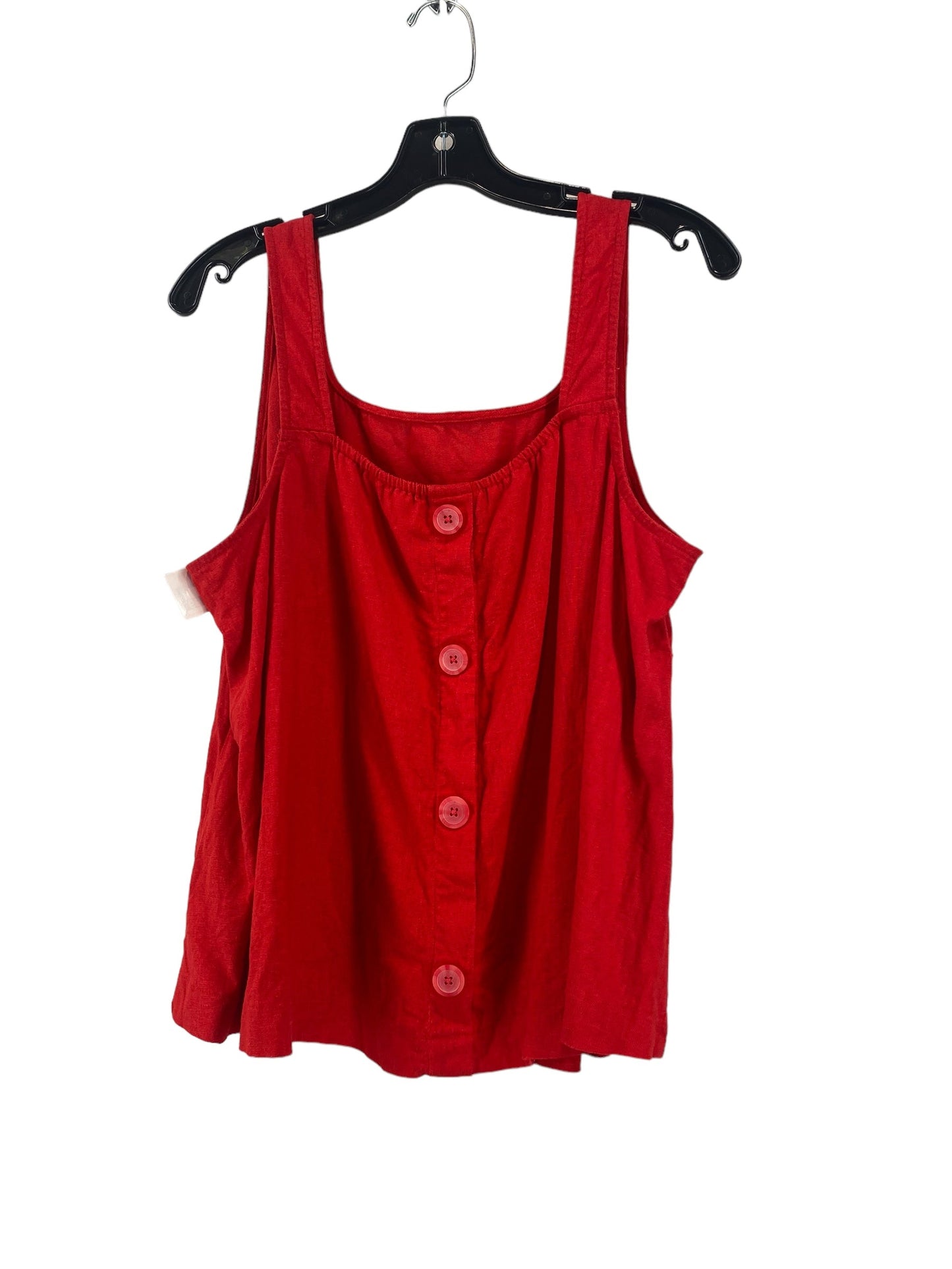 Red Top Sleeveless Ava & Viv, Size Xxl