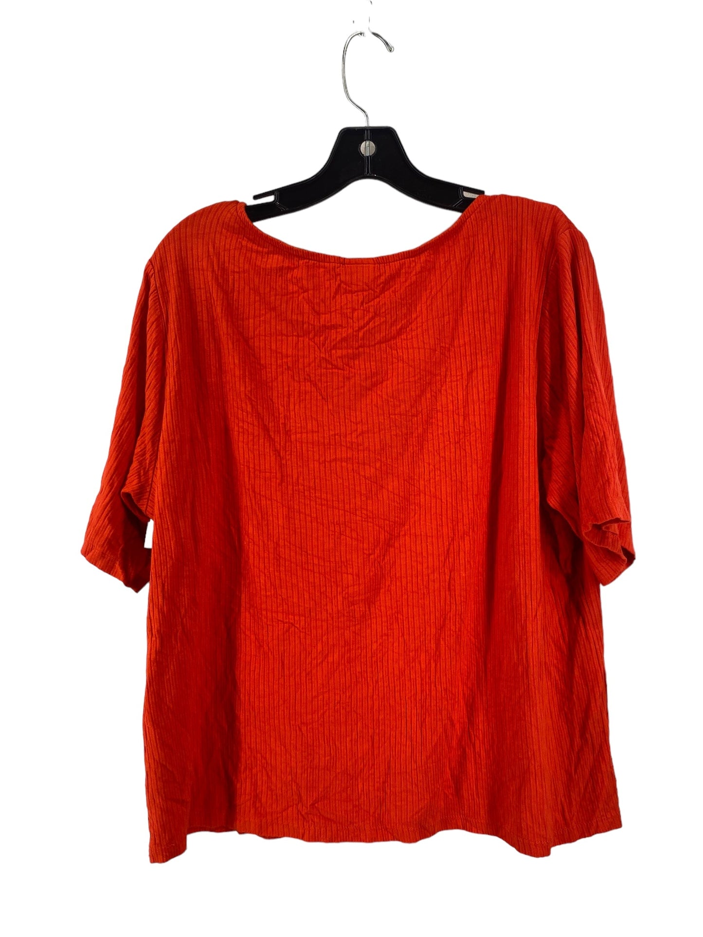 Top Short Sleeve By H&m In Red, Size: Xxl