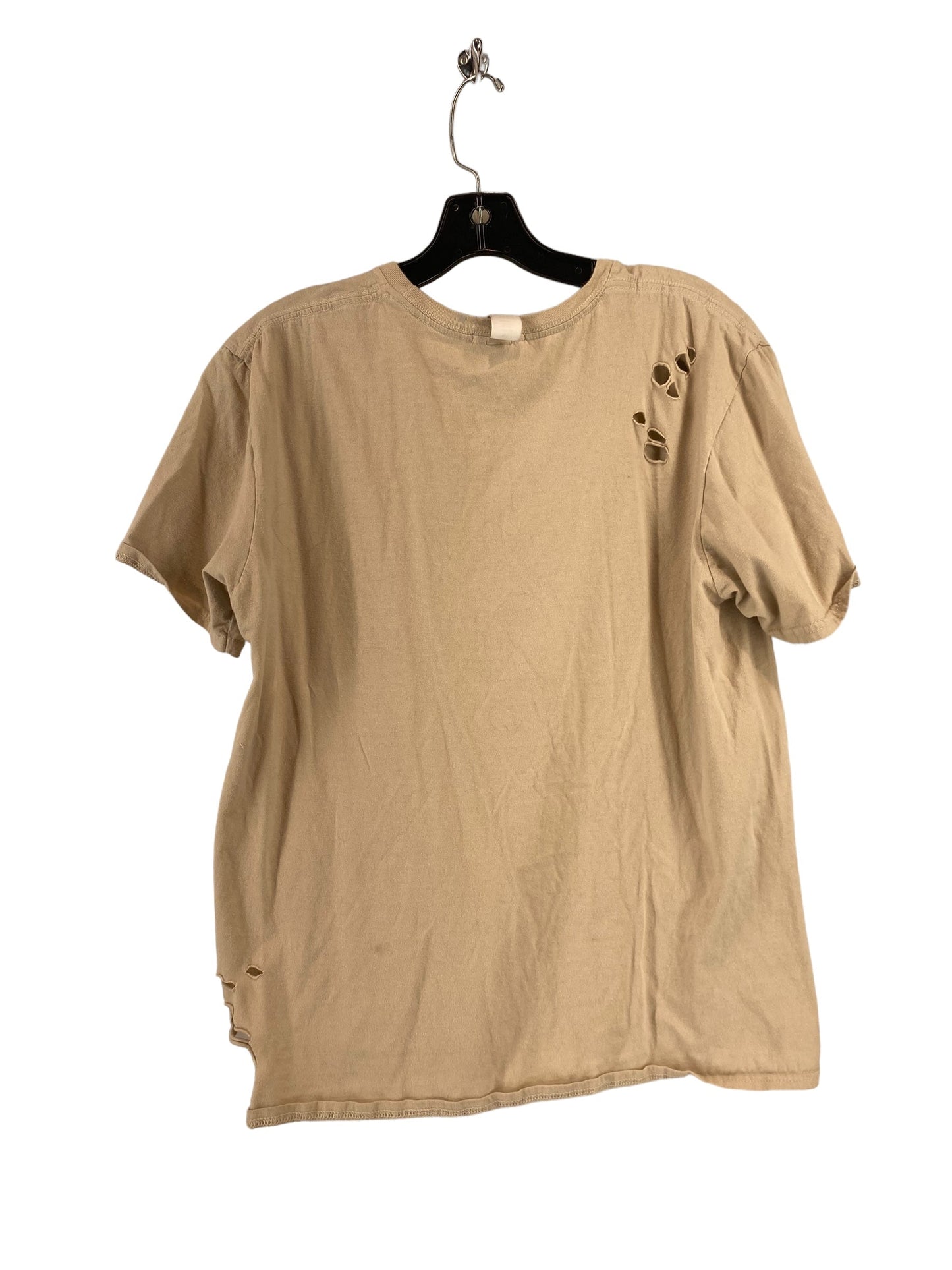 Top Short Sleeve By Altard State In Tan, Size: S