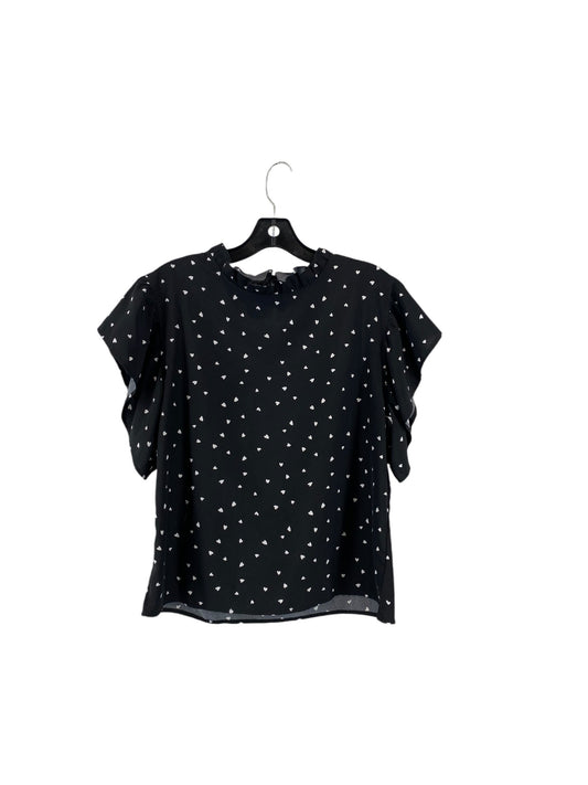 Top Short Sleeve By Shein In Black, Size: L