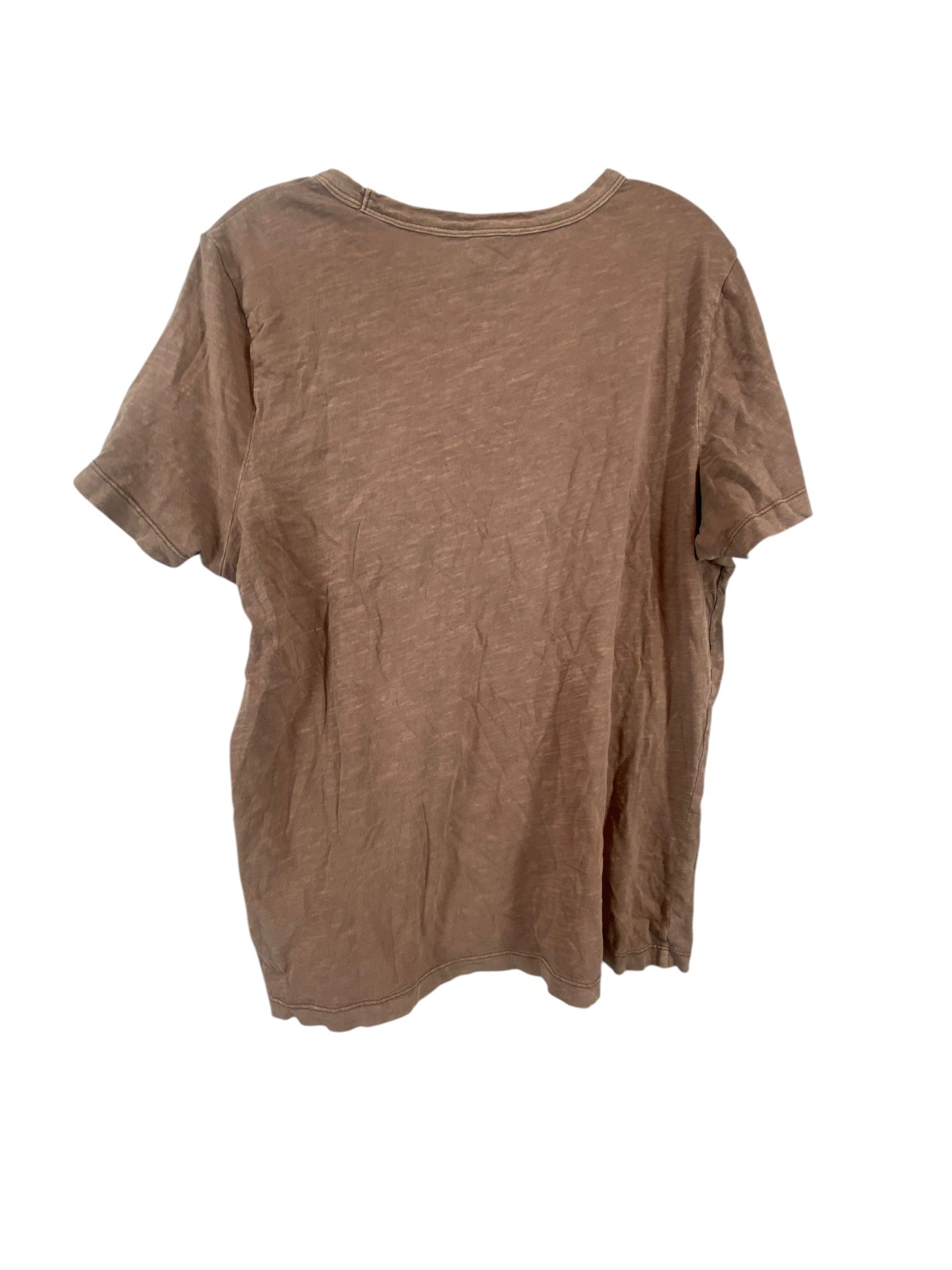 Top Short Sleeve Basic By Universal Thread In Brown, Size: L