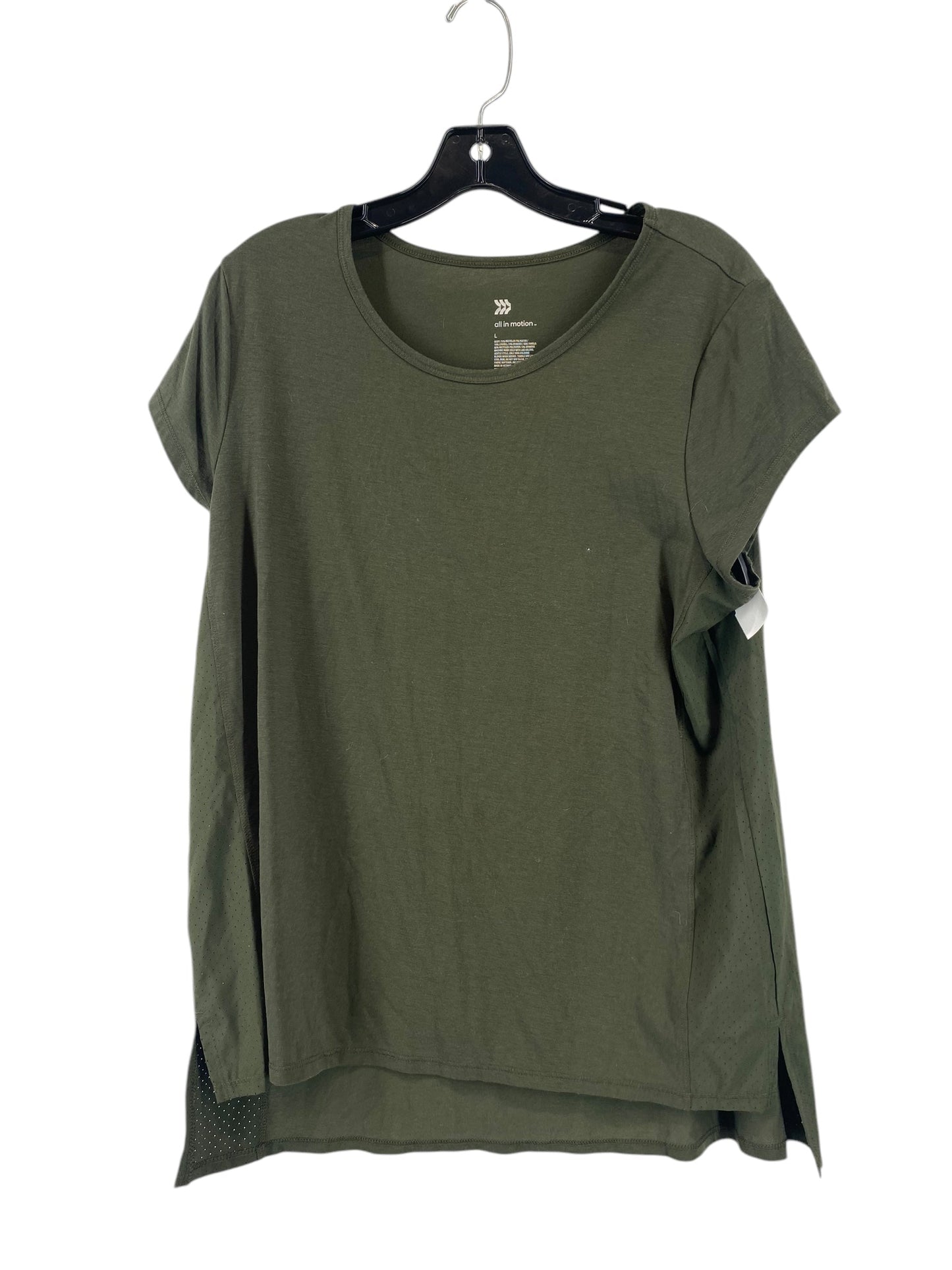 Top Short Sleeve By All In Motion In Green, Size: L