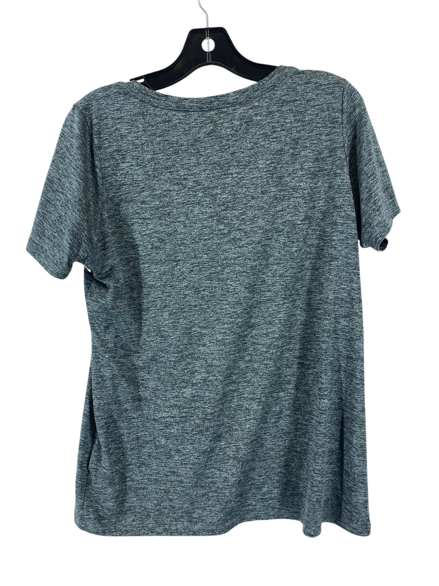 Athletic Top Short Sleeve By Nike In Grey, Size: L