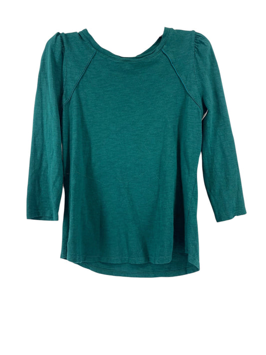 Top 3/4 Sleeve By White House Black Market In Green, Size: S