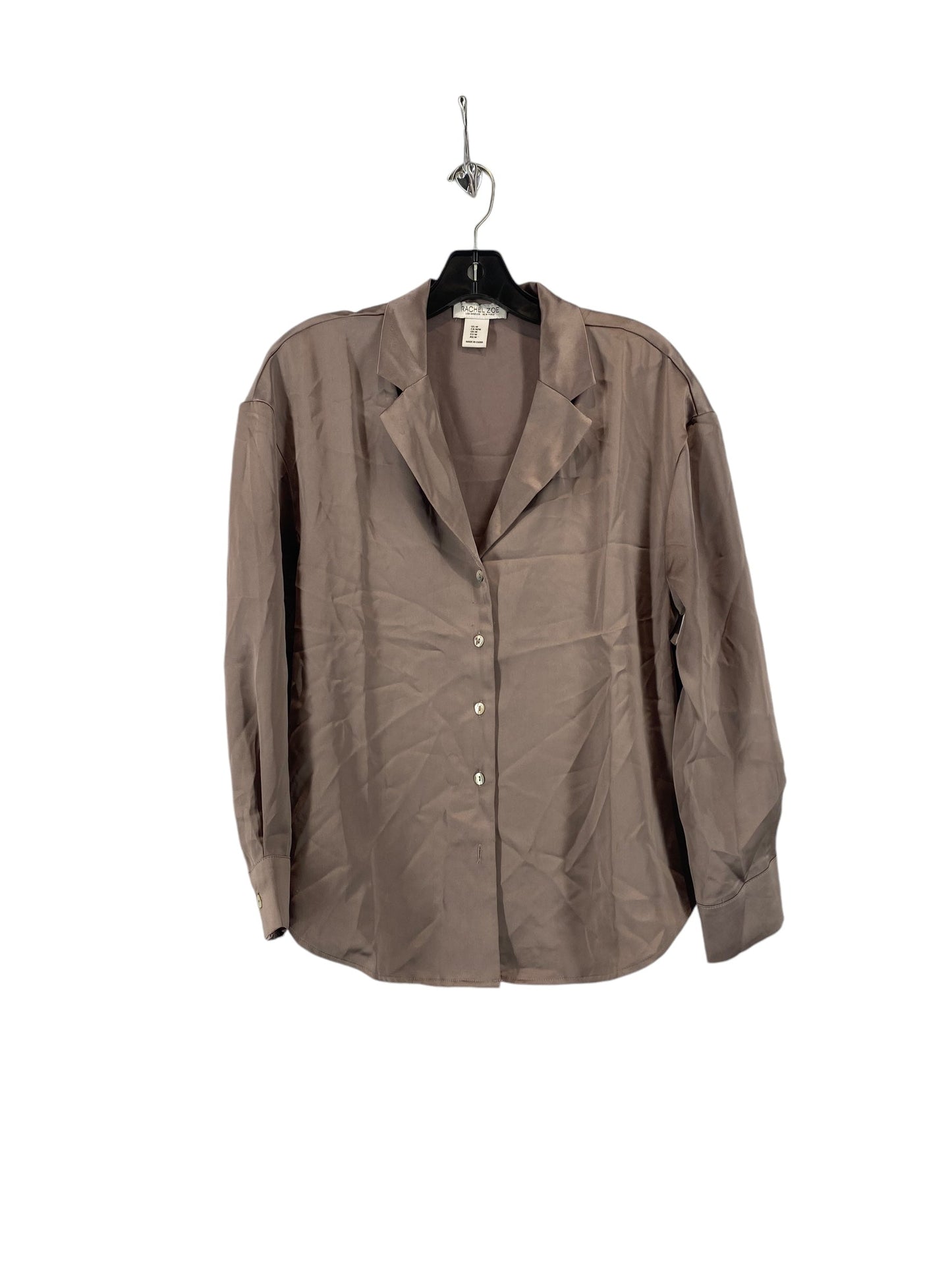 Top Long Sleeve By Rachel Zoe In Taupe, Size: M