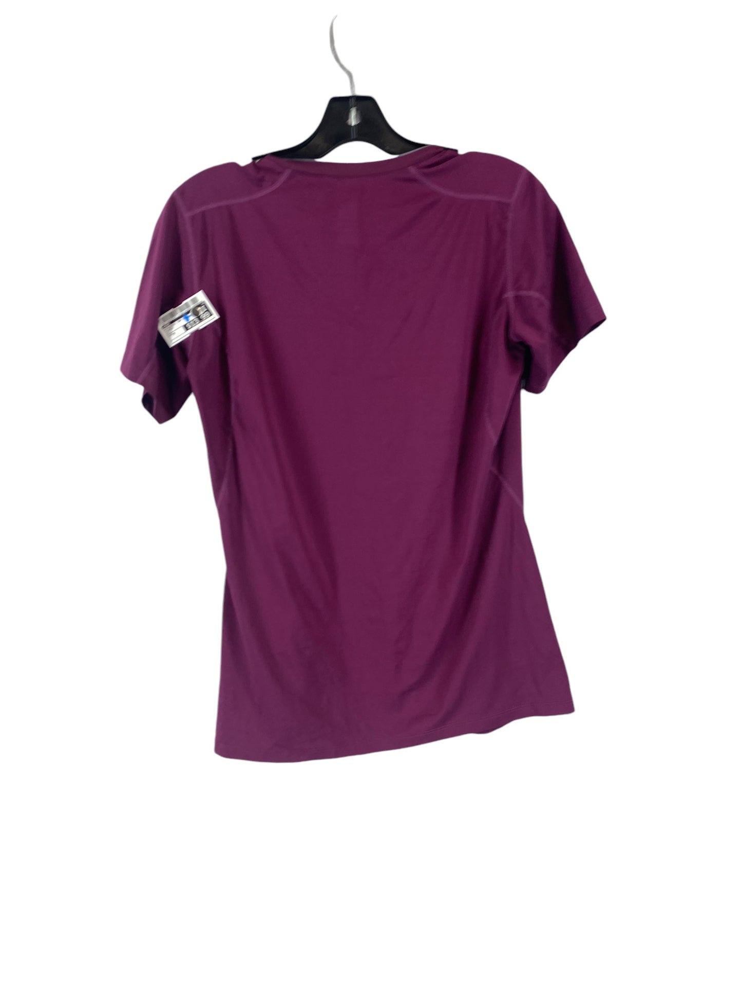 Athletic Top Short Sleeve By Nike In Purple, Size: M