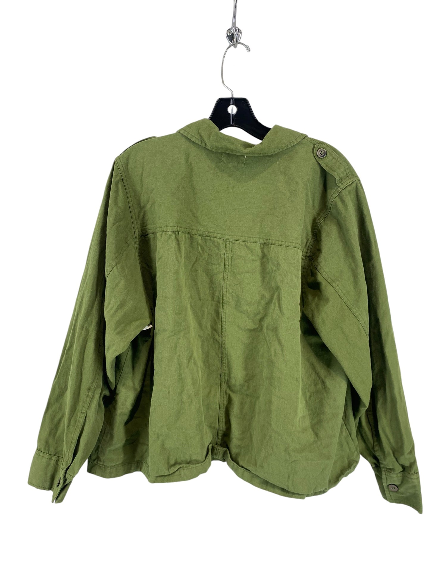 Top Long Sleeve By Clothes Mentor In Green, Size: 1x