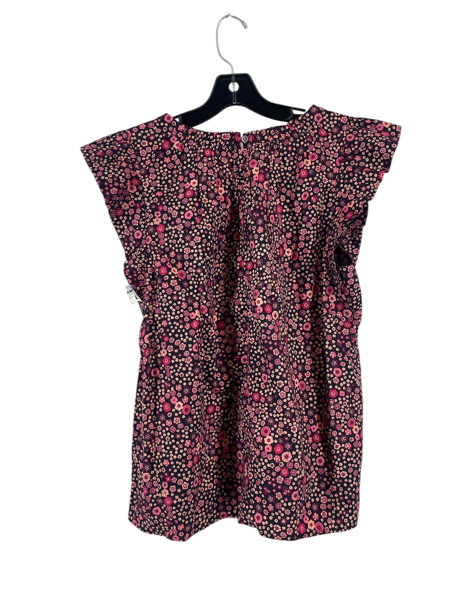 Top Sleeveless By Loft In Floral Print, Size: M