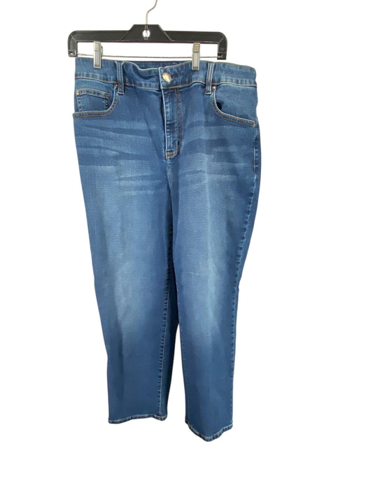 Jeans Straight By Lane Bryant In Blue Denim, Size: 14