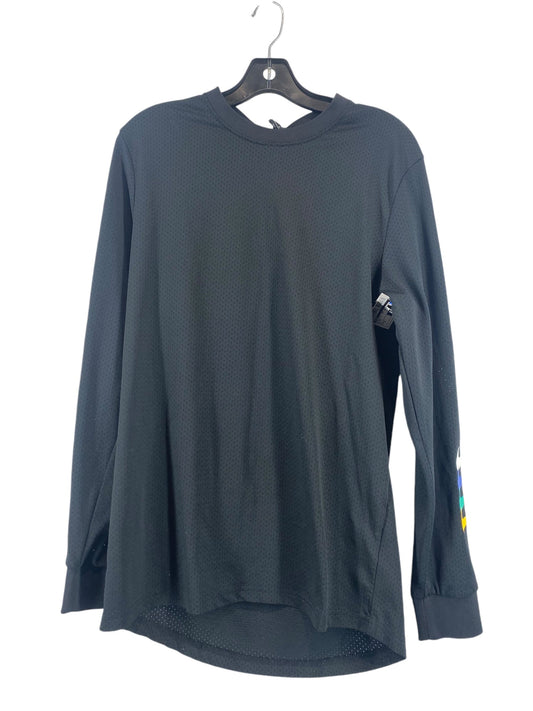 Athletic Top Long Sleeve Crewneck By Nike In Black, Size: S