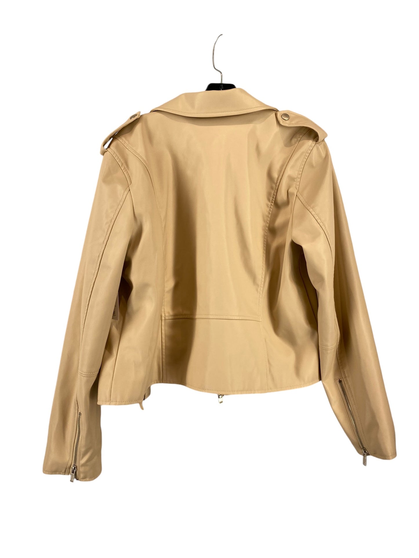 Jacket Moto By Nine West In Cream, Size: Xl