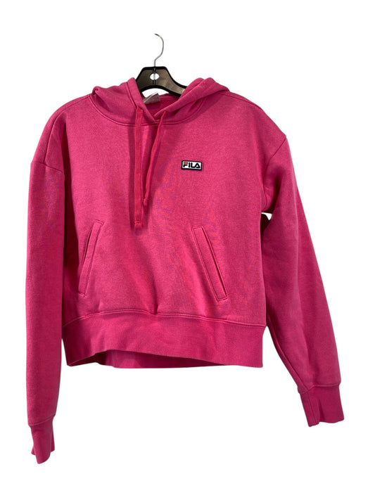 Athletic Sweatshirt Hoodie By Fila In Pink, Size: S