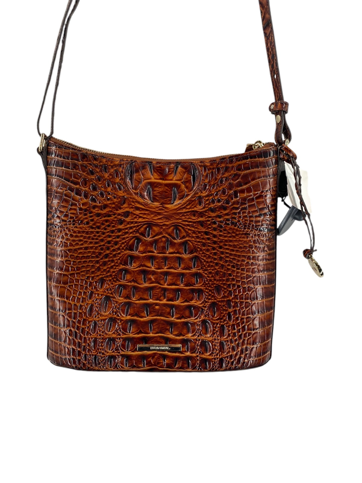 Crossbody Leather By Brahmin, Size: Medium