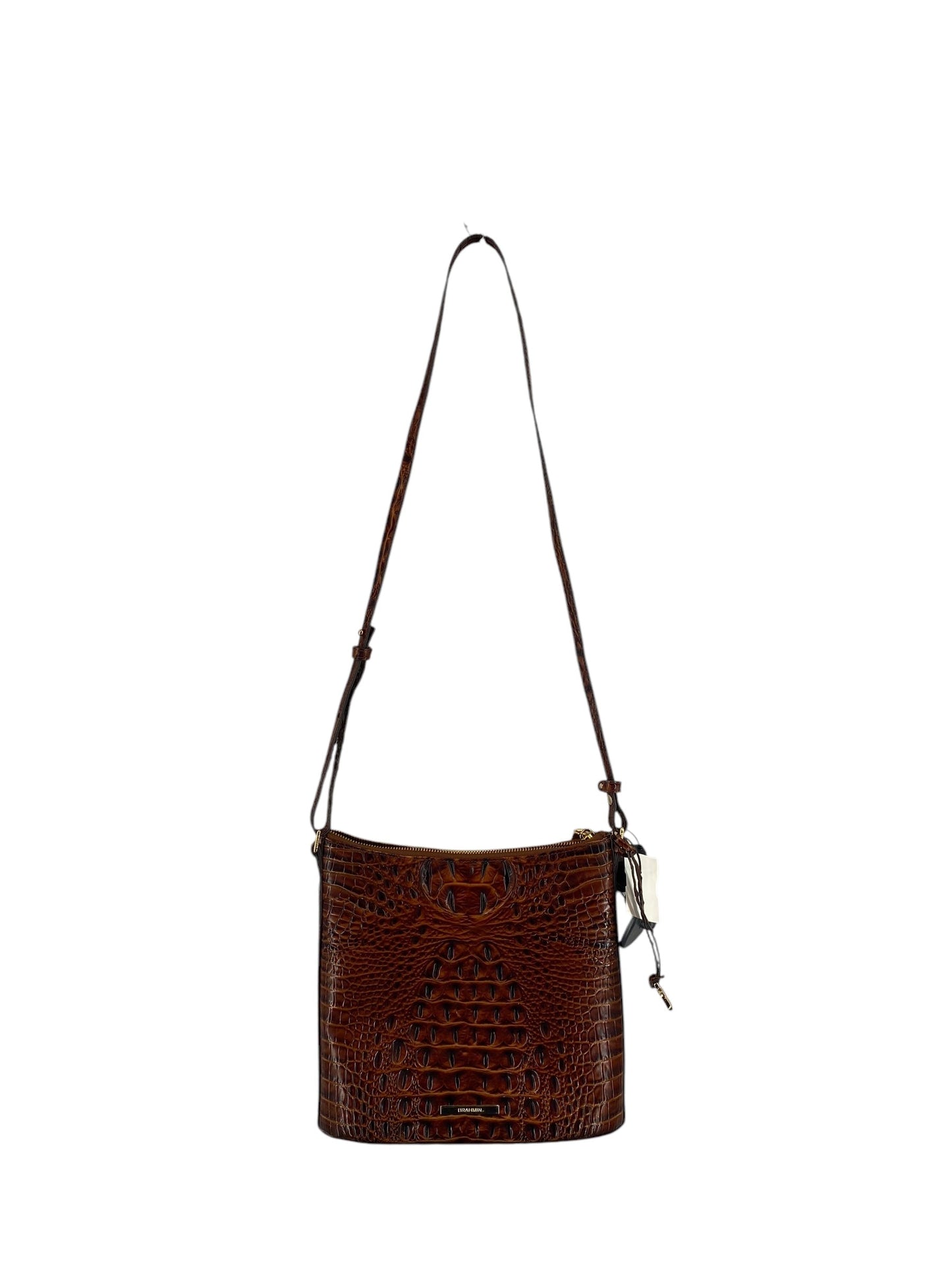 Crossbody Leather By Brahmin, Size: Medium